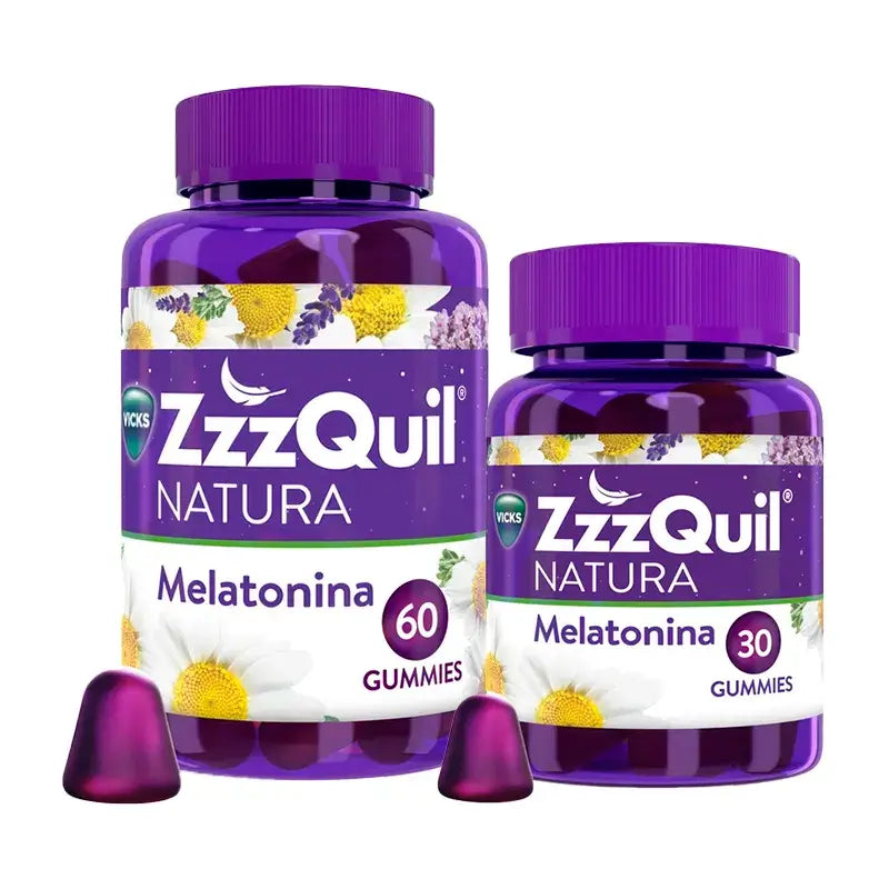 ZzzQuil Natura Melatonin (60+30), 90 gummies